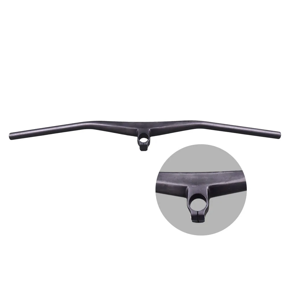 MTB bike carbon handlebar bicycle Riser 2degree With 40/50/60/70mm One-shaped Integrated Stem MTB Handlebar