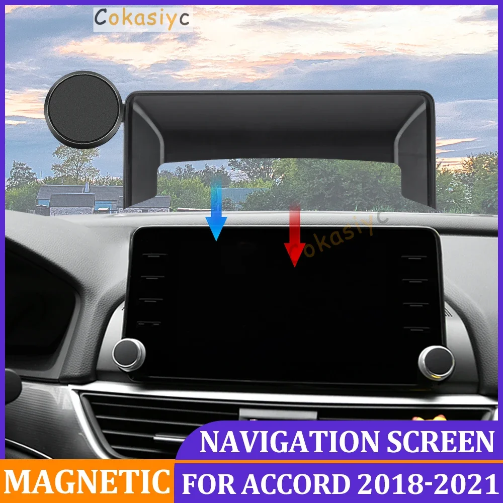 Soporte magnético para teléfono con pantalla de navegación para Honda ACCORD 10th 2018 2019, soporte para teléfono con pantalla Navi para coche, soporte para ACCORD 2020 2021