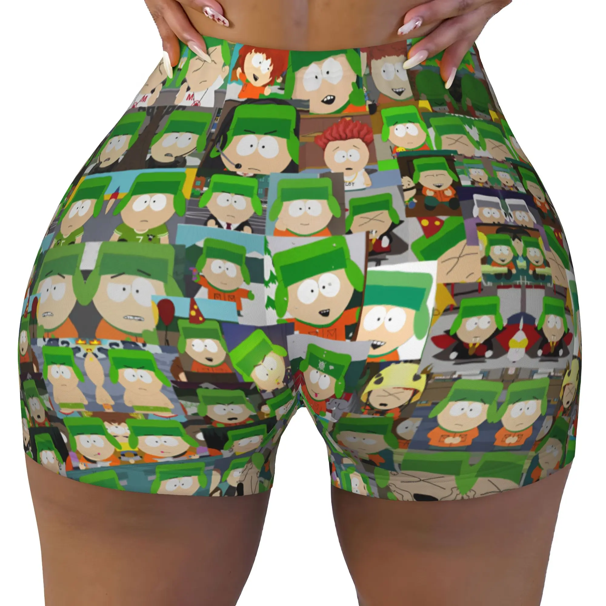Custom E-Ericed Anime Volleyball Biker Gym Shorts Women Kennyed Kyled Staned Athletic Workout Yoga Shorts
