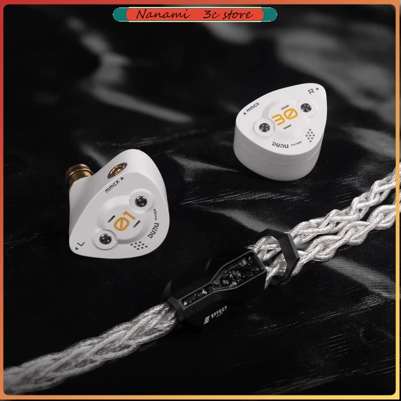 

DUNU DK3001BD 1DD+4BA+4Micro Planar Drivers In Ear Monitor Earphone HiFi Wired Hybrid Earphones MMCX with Q-Lock 3.5+4.4 Plugs