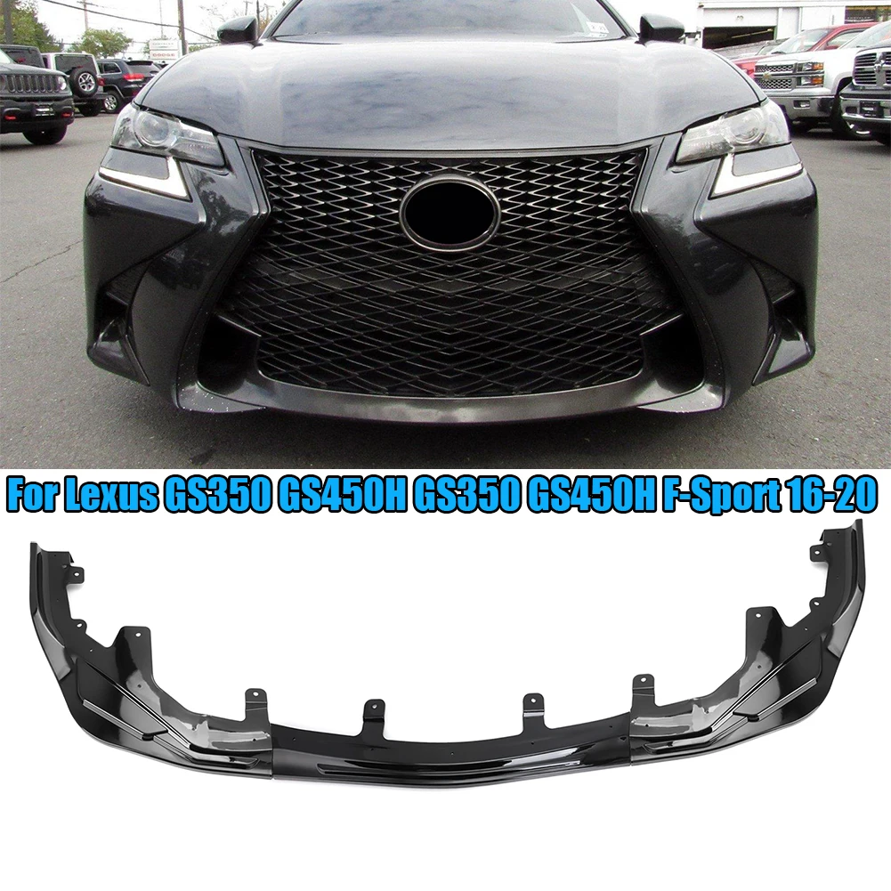 

Car Front Bumper Splitter Lip Spoiler Diffuser Guard Cover Trim Body Kit For Lexus GS350 GS450H F-Sport 2016 2017 2018 2019 2020