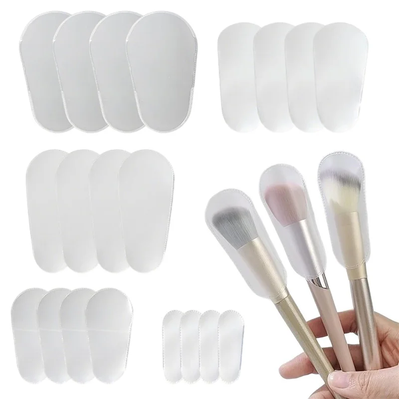 

5/10pcs Matte Makeup Brush Head Covers 5 Size Cosmetic Brushes Guards Protectors Case Dustproof Makeup Brushes Protective Cover