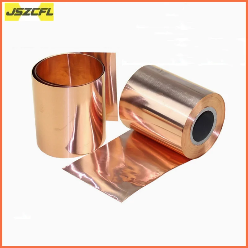

1M C1100 Grounding Copper Strip T2 Purple Copper Foil Conductive Heat Dissipation Electrolytic Copper Customization