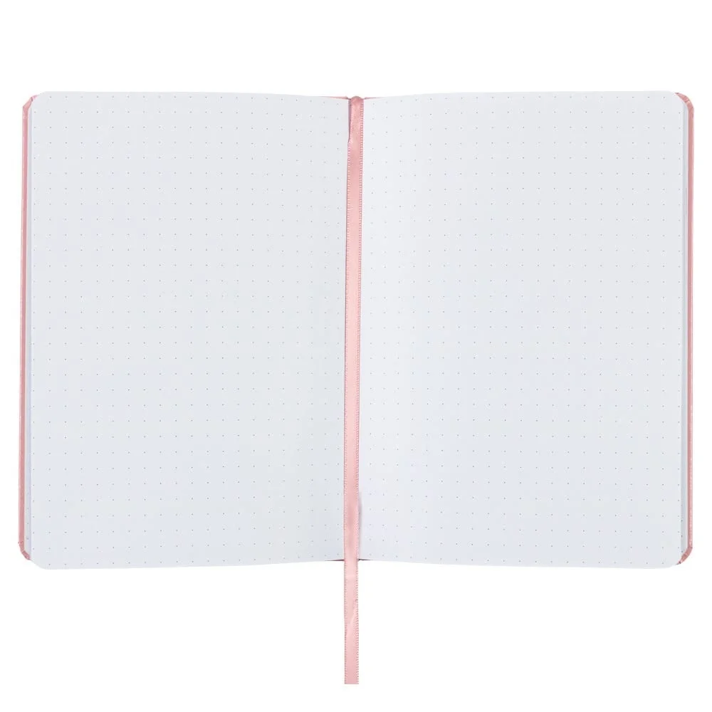 دفتر ملاحظات بغلاف مقوى مع صفحات مسطرة منقطة مرجعية للسفر والمكتب والمدرسة 200 ورقة 100 صفحة كبيرة