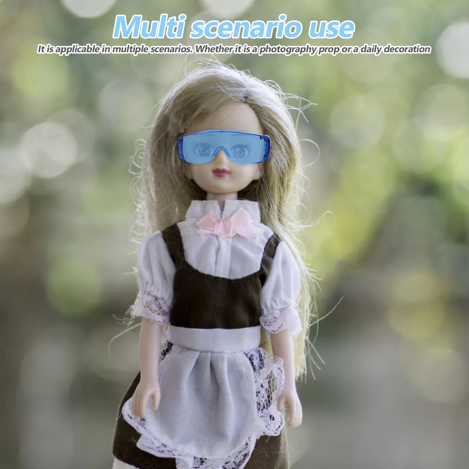 

Набор из 6 мини-очков - легкие цветные очки для косплея, Хэллоуина, плавания, фотосессий, в стиле стимпанк, для декора в мотоциклетном стиле