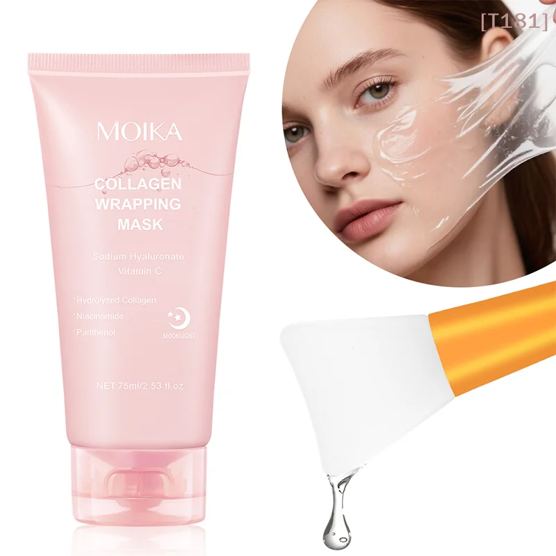 

[E] MOIKA Overnight Collagen Wrapping Mask Nighttime Moisturizing Magic For A Fresh Plump Complexion Peel-Off Mask