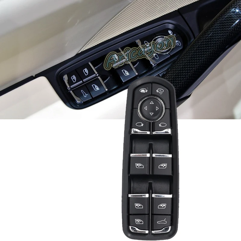 Front Left Car Window Control Switch Electric Glass Lifter Button for Porsche Macan 2015-2016 for Cayenne Panamera 2011-2016