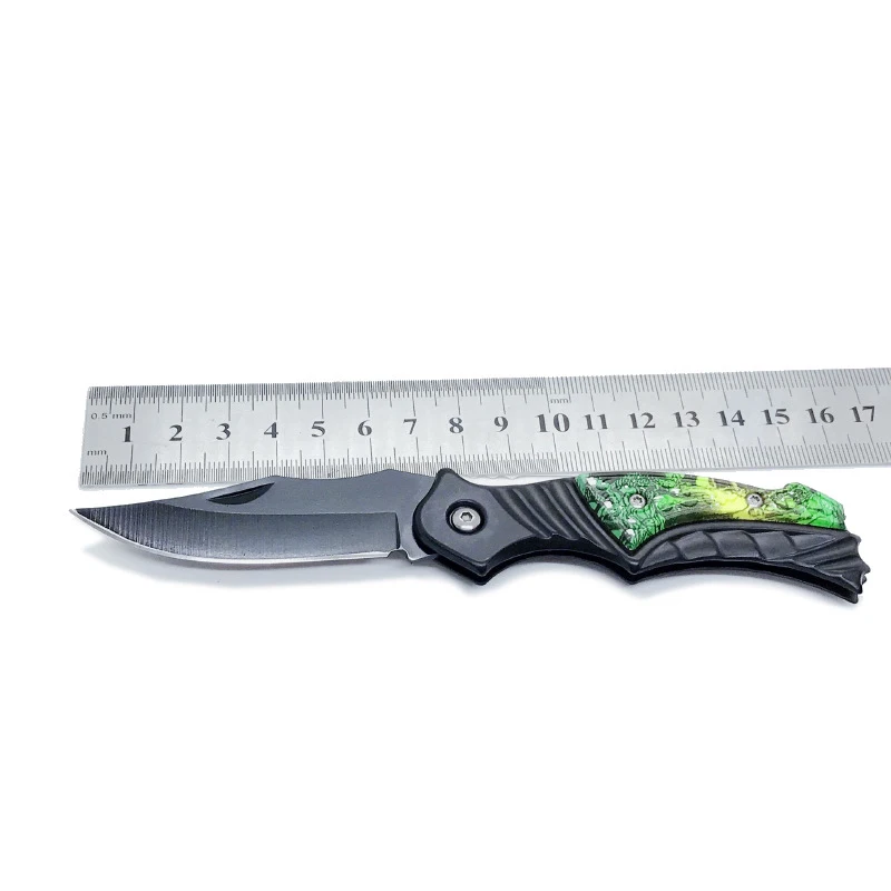 Exquisite sharp fruit knife, outdoor tactical self-defense knife,wilderness camping barbecue multi-functional rope cutting knife