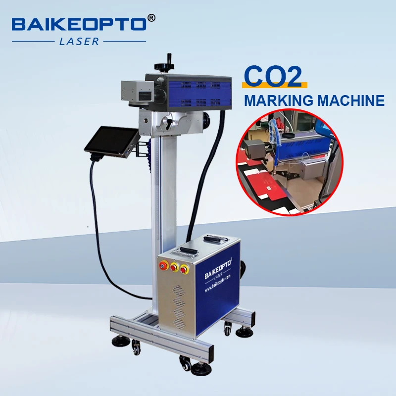 Low Cost High Performance 20W 30W 40W 60W Metal Tube CO2  Laser Marking Machine