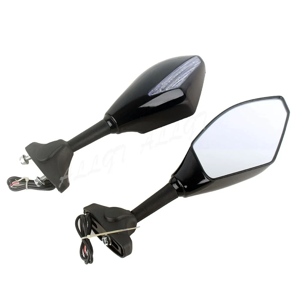 Motorcycle LED Integrated Turn Signal Light Rearview Mirrors For Yamaha  For Ducati, For Kawasaki ,For Yamaha Sports bike