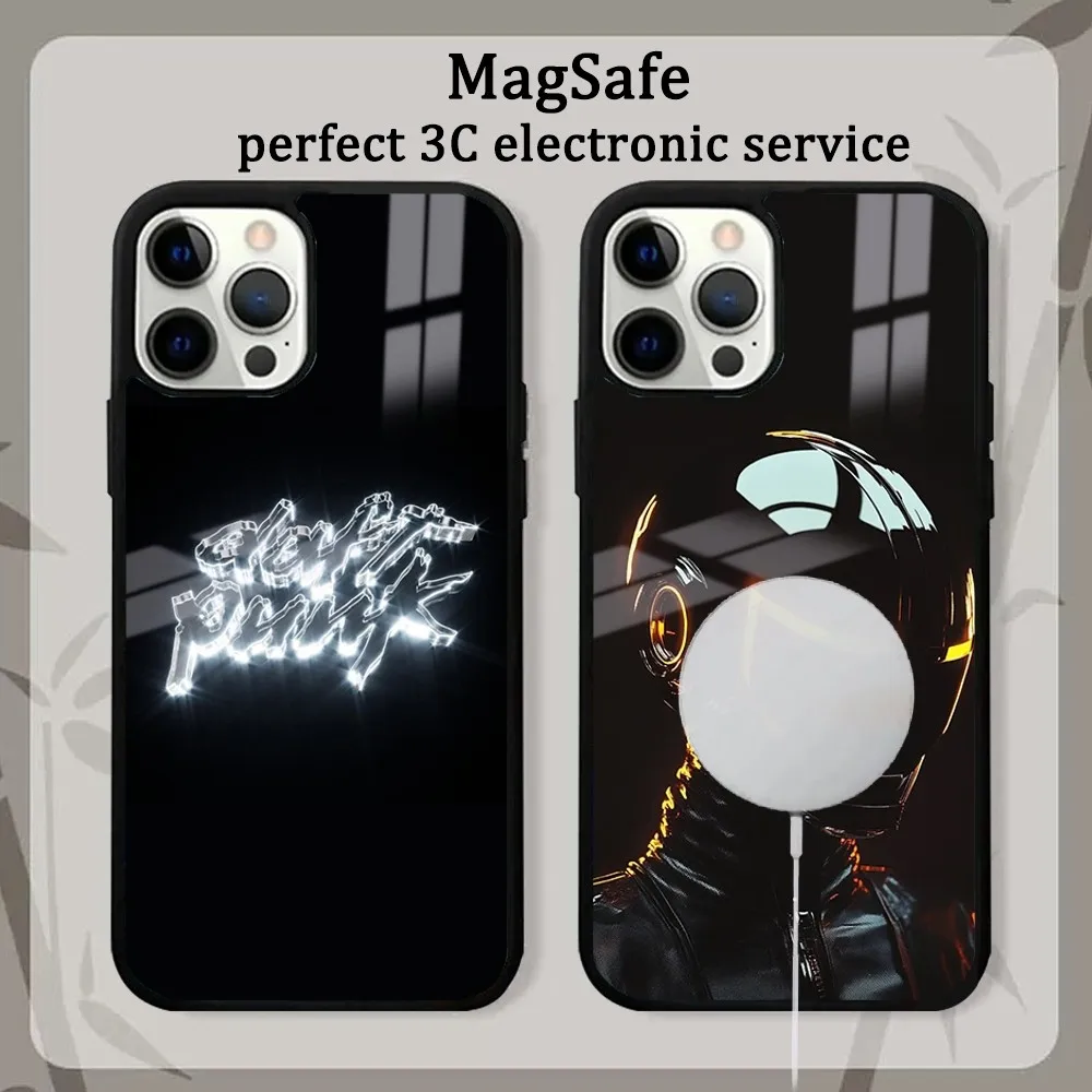 Rock Music The Band D-Daft Punk  Phone Case For iPhone16 15 14 13 12 11 Pro Max Plus Mini Mirror Magnetic Cover