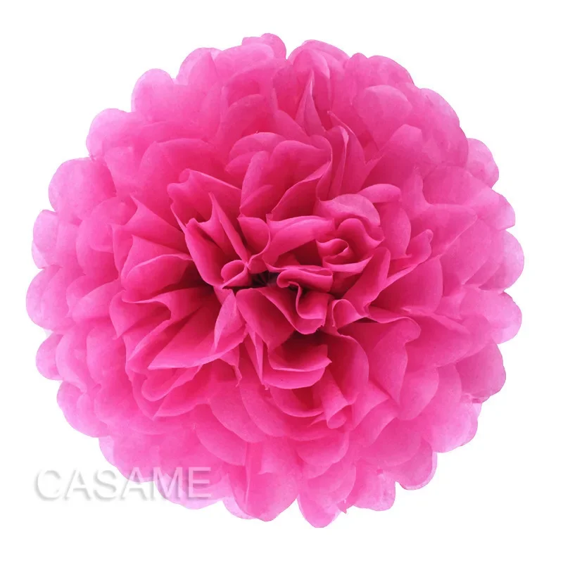 30pcs (15,20,25cm) 6,8,10 inches  Tissue paper pom poms Flower balls mixed size Wedding baby shower party decoration supply