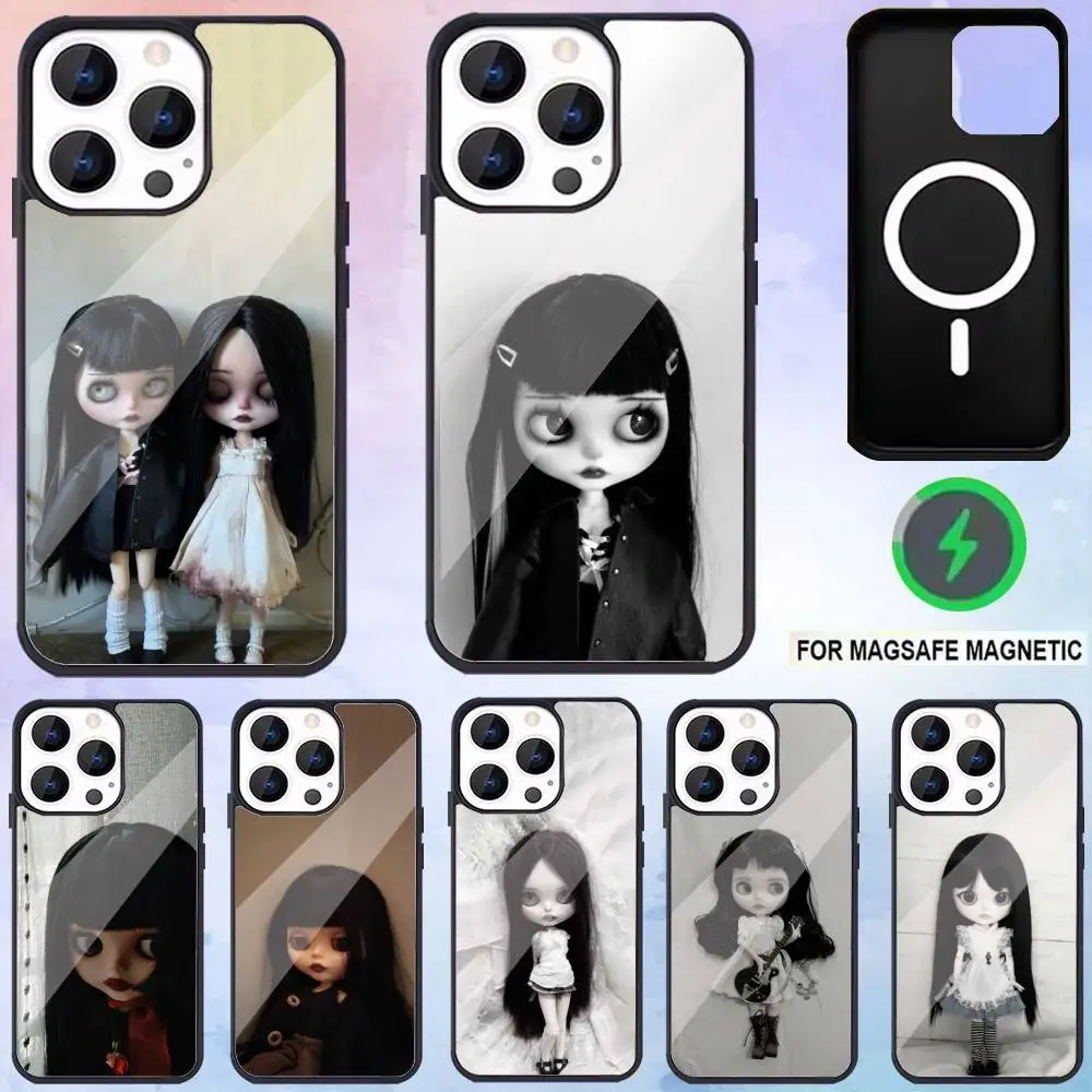 

Dark-style doll Phone Case For iPhone17,16,15,14,13,12,11 Plus,Pro Max Magnetic Magsafe Wireless Charging