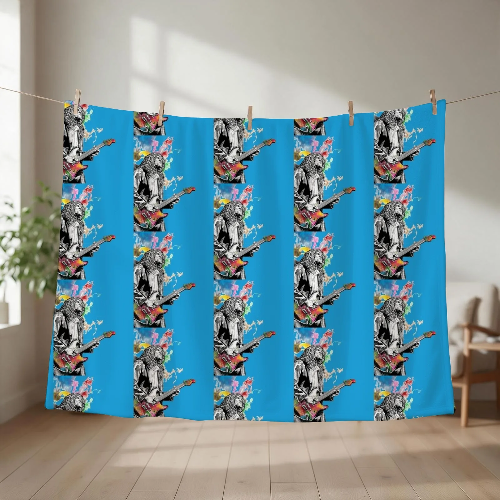 John Frusciante _colour_ Throw Blanket couch cozy soft plush fuzzy picnic outdoor blanket