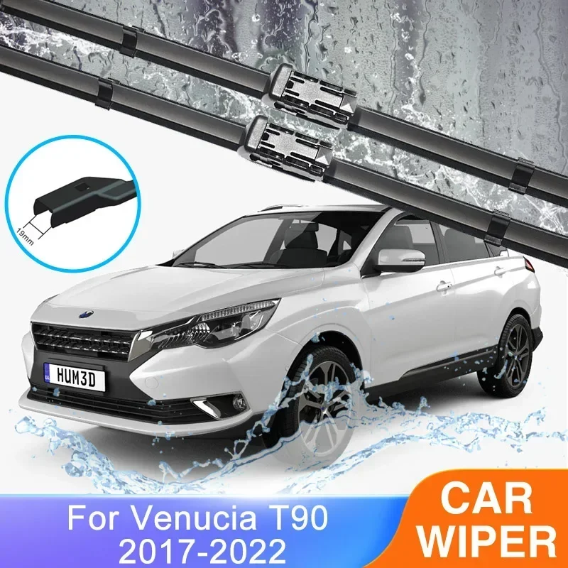 For Venucia T90 2017 2018 2019 2020 2021 2022 Auto Wipers Rubber Universal Car Accessories Cleaning Windshield High Quality