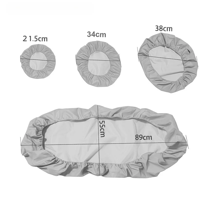 1Set 4-Piece Dental Chair Cover Set: Waterproof, Thickened Leather with Fleece Lining for Comprehensive Treatment Units