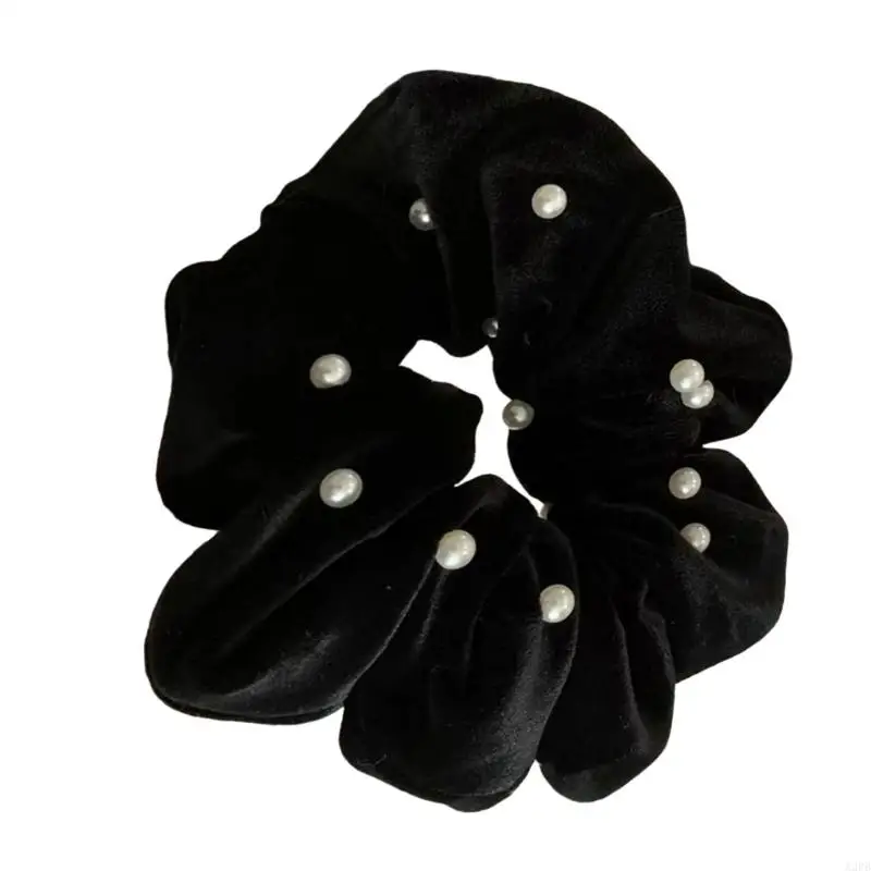 

Эластичная резинка для волос с искусственным жемчугом и аксессуарами для волос с рюшами Мягкая резинка для волос