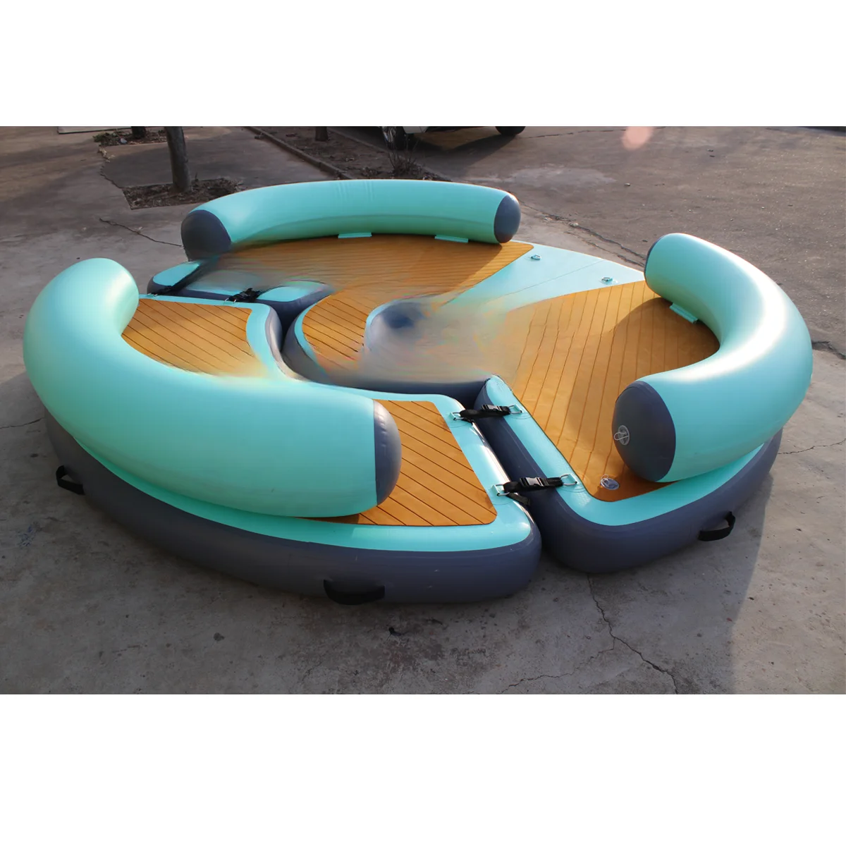 Protection Inflatable Floating Platform Sea Island Pvc