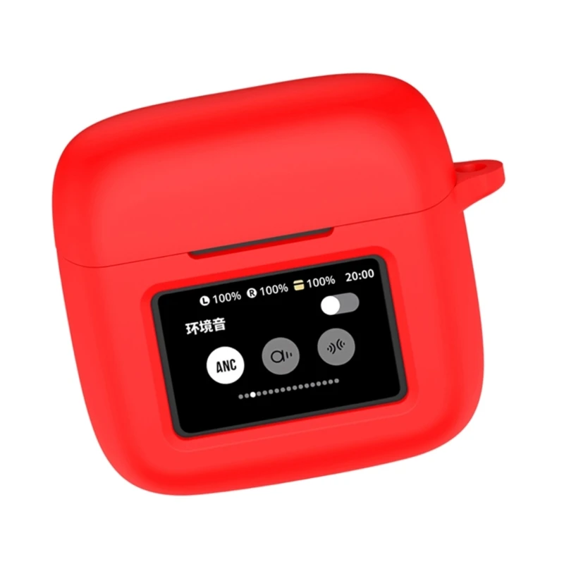 ฝาครอบหูฟัง ที่อยู่อาศัยกันรอยขีดข่วน หูฟังไร้สาย เคสซิลิโคนเปลือกนุ่ม