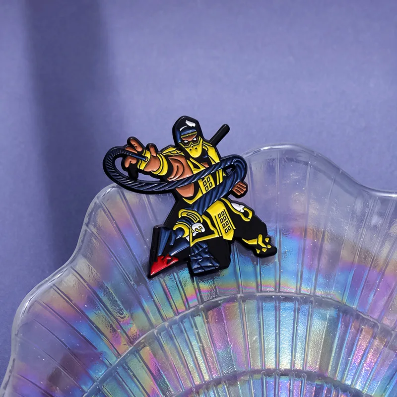 Hot Game GP Street Fighter Badge Pins Broszka Cute Anime Figure Enamel Cosplay Props Lapel Pin Biżuteria Akcesoria Prezent Dla Frien