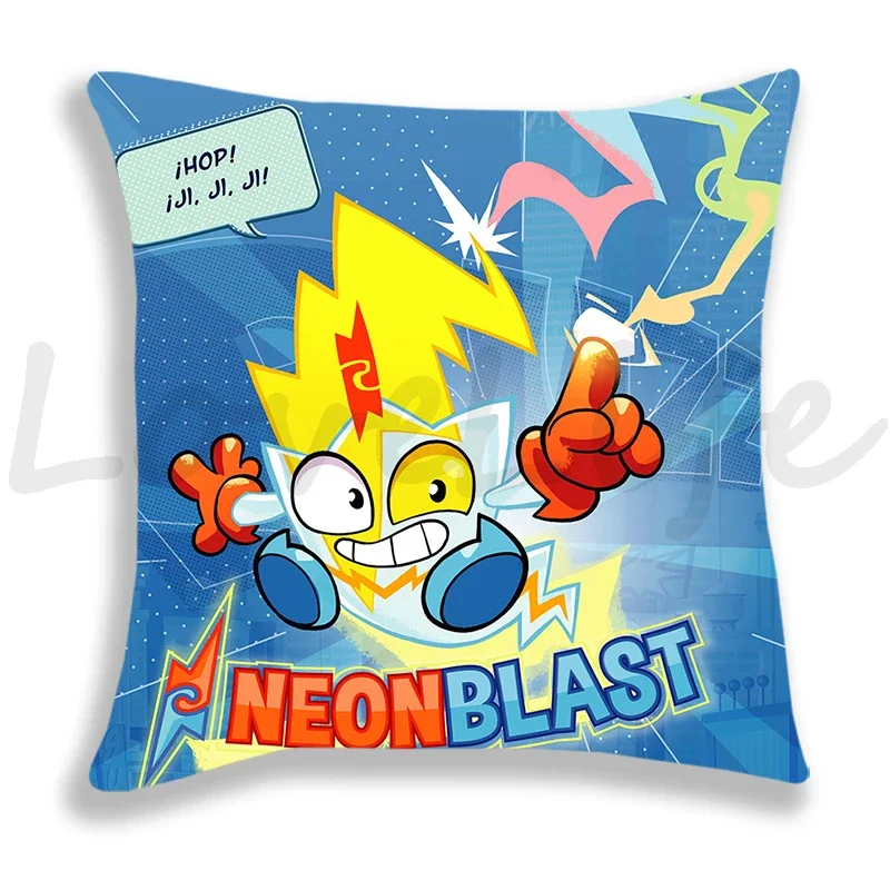 Superzings Series 8 Kazoom Kids Pillow Case Home Decorative Pillowcase Children Game Superthings Pillow Cover Sofa Cushion Cover