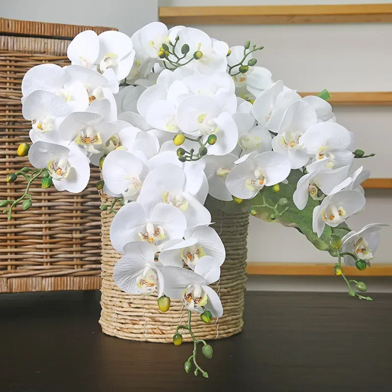 

IPC Artificial Phalaenopsis Nine-head, 98cm Artificial Butterfly Orchid Christmas Party Props Wedding Flower Home Decoration