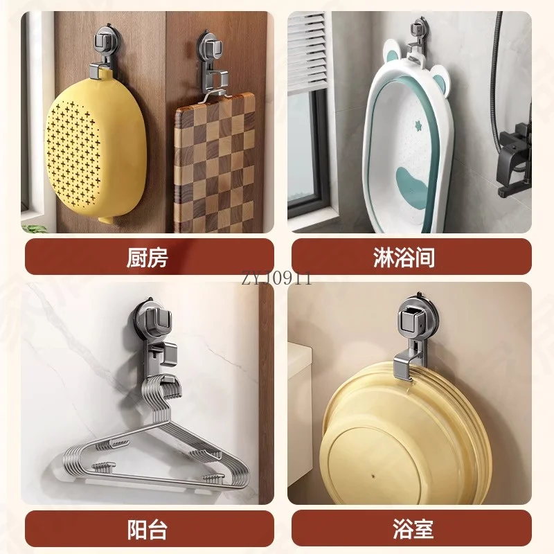 Suction cup hook, bathroom storage rack, toilet storage, non-punching household