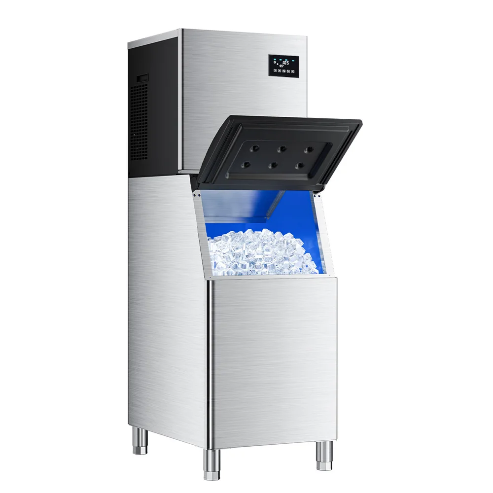 

hit product250kgs Commercial Cube Ice Maker Cubic Ice Machine Cylindrical Ice Maker Machine