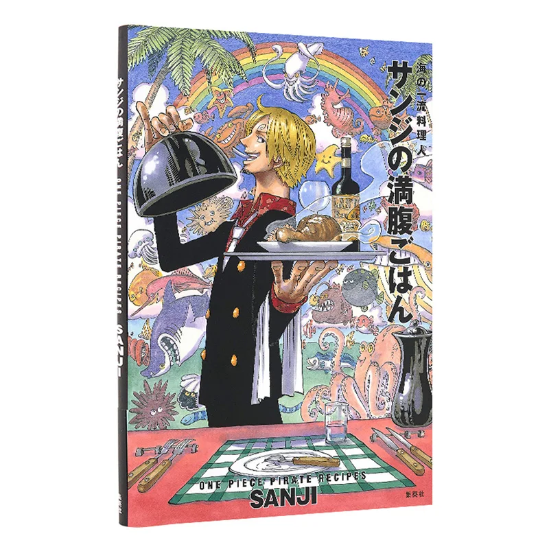 One Piece Anime Book Sanji Figure Chef\'s Recipe Original Authentic Collectible Books Toys Gifts