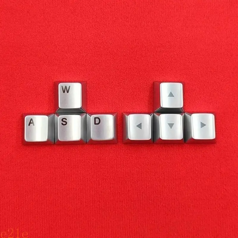 

E21E Zinc Alloy Mechanical Keyboards Keycaps Precise Light Etched for WASD Direction