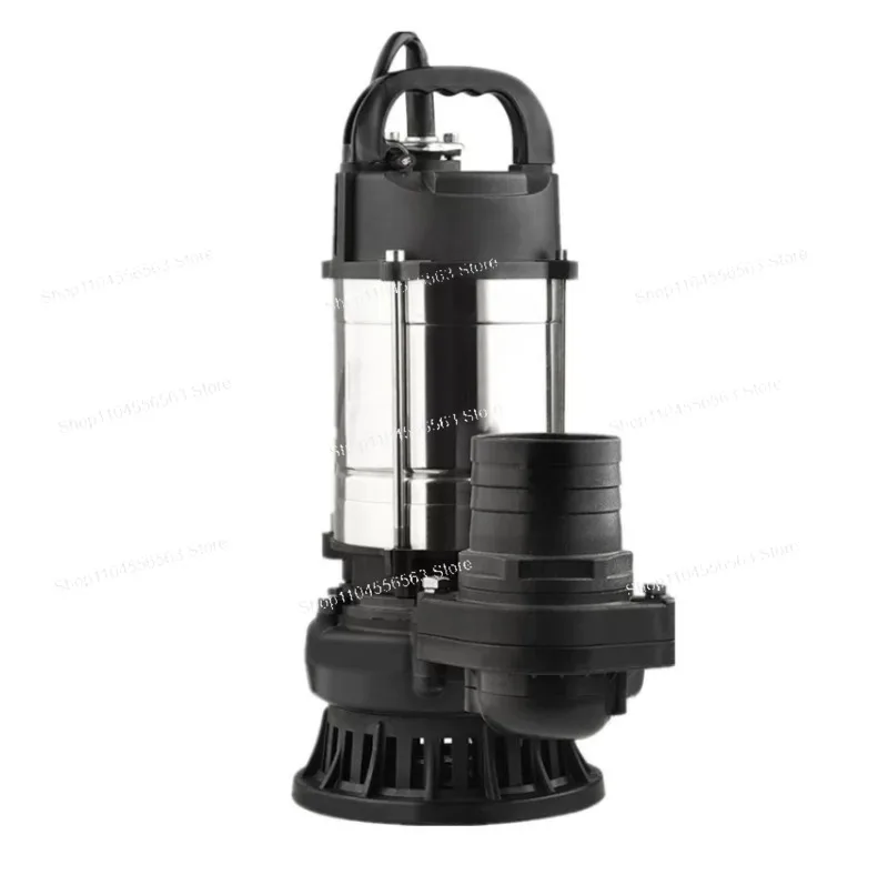 1HP 48V DC Brushless Solar Submersible Pump, 3'' Portable Salt Water Lift Pump with Marine Impeller for Boat