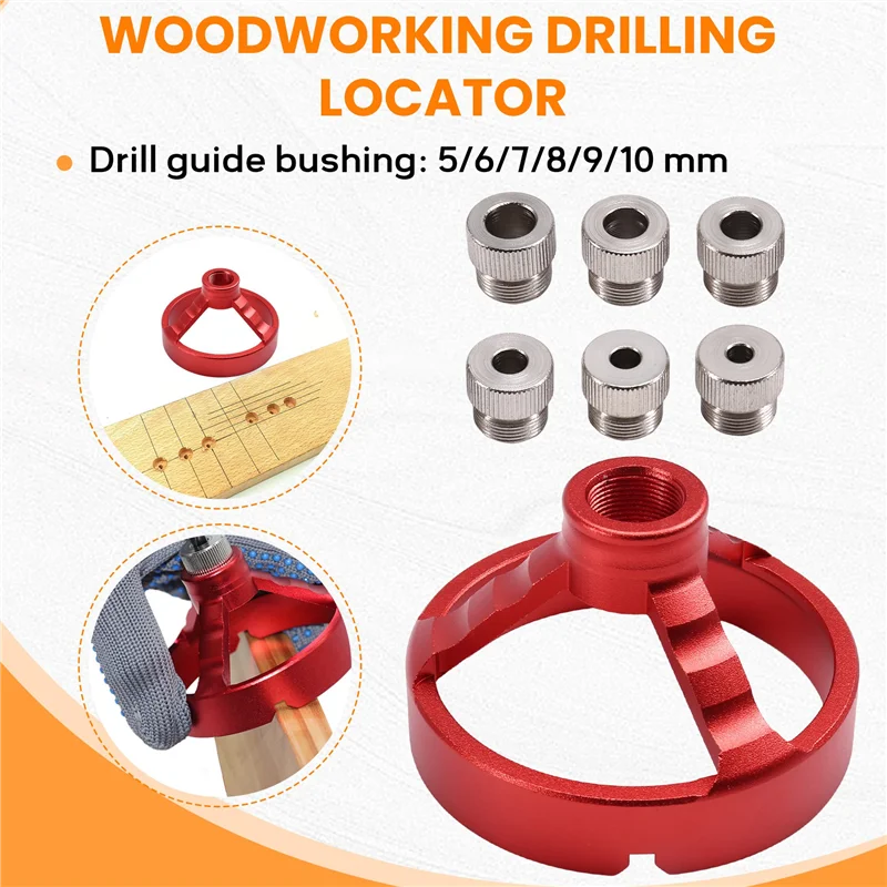 AT51-90 องศาเจาะท่องเที่ยว 5/6/7/8/9/10 มม.เจาะ Bit Hole Puncher Locator JIG บานพับรูเปิดงานไม้เครื่องมือ
