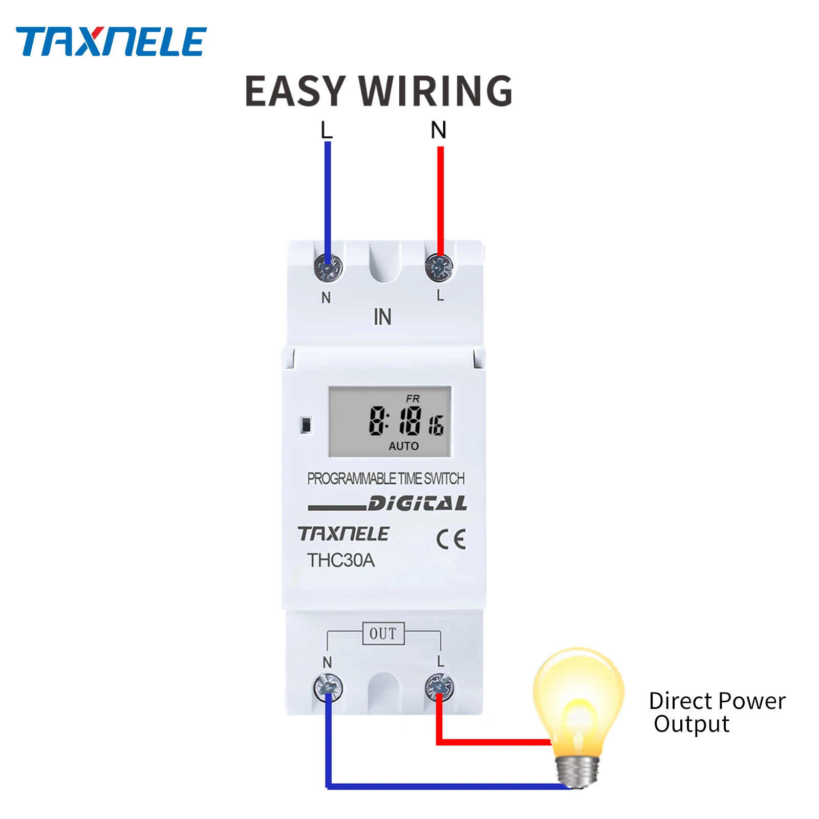 New type Din Rail 2 wire Weekly 7 Days Programmable Digital TIME SWITCH Relay Timer Control AC 220V 230V 12V 24V 48V 16A 30A