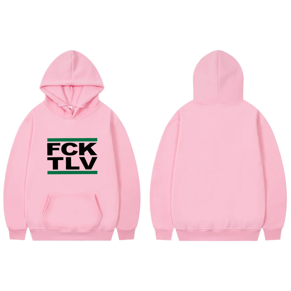 FCK TLV 2D Print Hoodeis Sweatshirts Men/women Fashion Hoodie Streetwear Boys/girls Clothes Autumn Kids Tops FCK TLV Clothing