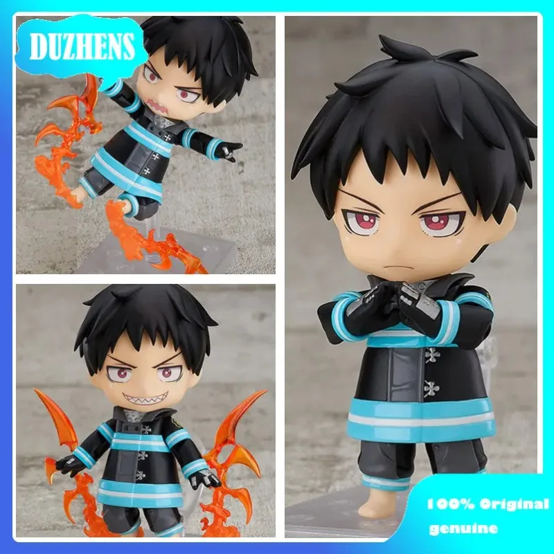 

GSC Original: Fire Force Shinra Kusakabe Q version figma PVC Action Figure Anime Figure Model Toys Figure Collection Doll Gift