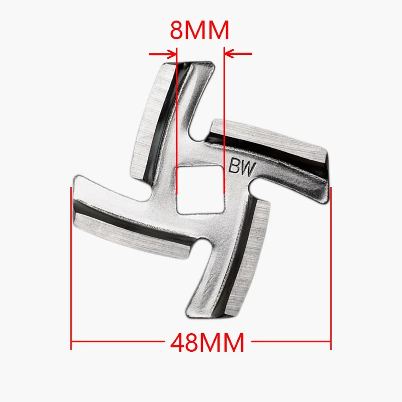 1/3pcs Meat Grinder Mincer Stainless Blade Mincer Kitchen Accessories Spare Parts With 8mm Inner Hole