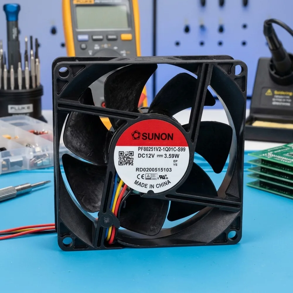 

For SUNON PF80251V2-1Q01C-S99 12V 3.59W 80x80x20mm 4-Wire Cooling Fan