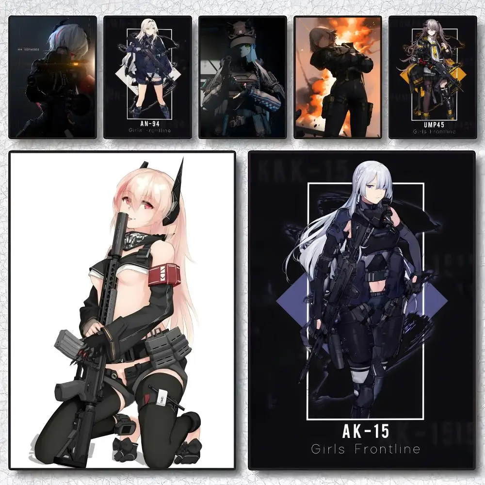 Tactical Game Girls Frontline Painting Calligraphy Poster ‌decor Canvas Modern living room
