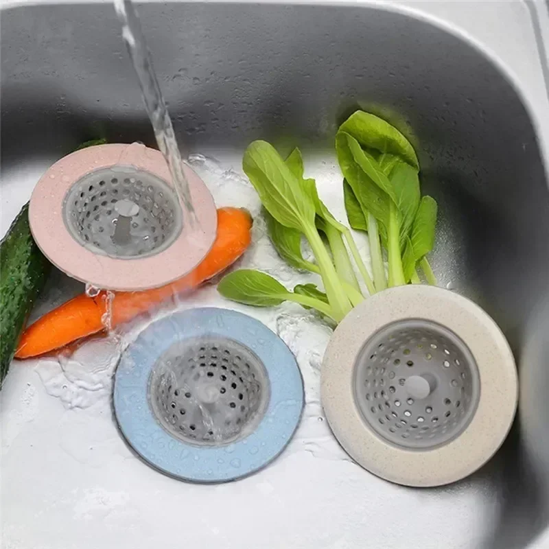 1pcs Sink Strainer Silicone Sieve Kitchen Sink Filter Mesh Fillers For Hair Gootsteen Zeef Things For Kitchen Accessories