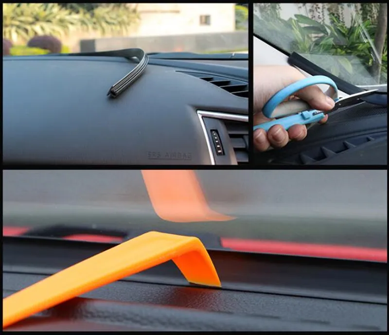 Car Sticker Dashboard Sealing Strip Sound Insulation For Peugeot RCZ 206 207 208 301 307 308 406 407 408 508 2008 3008 4008 5008