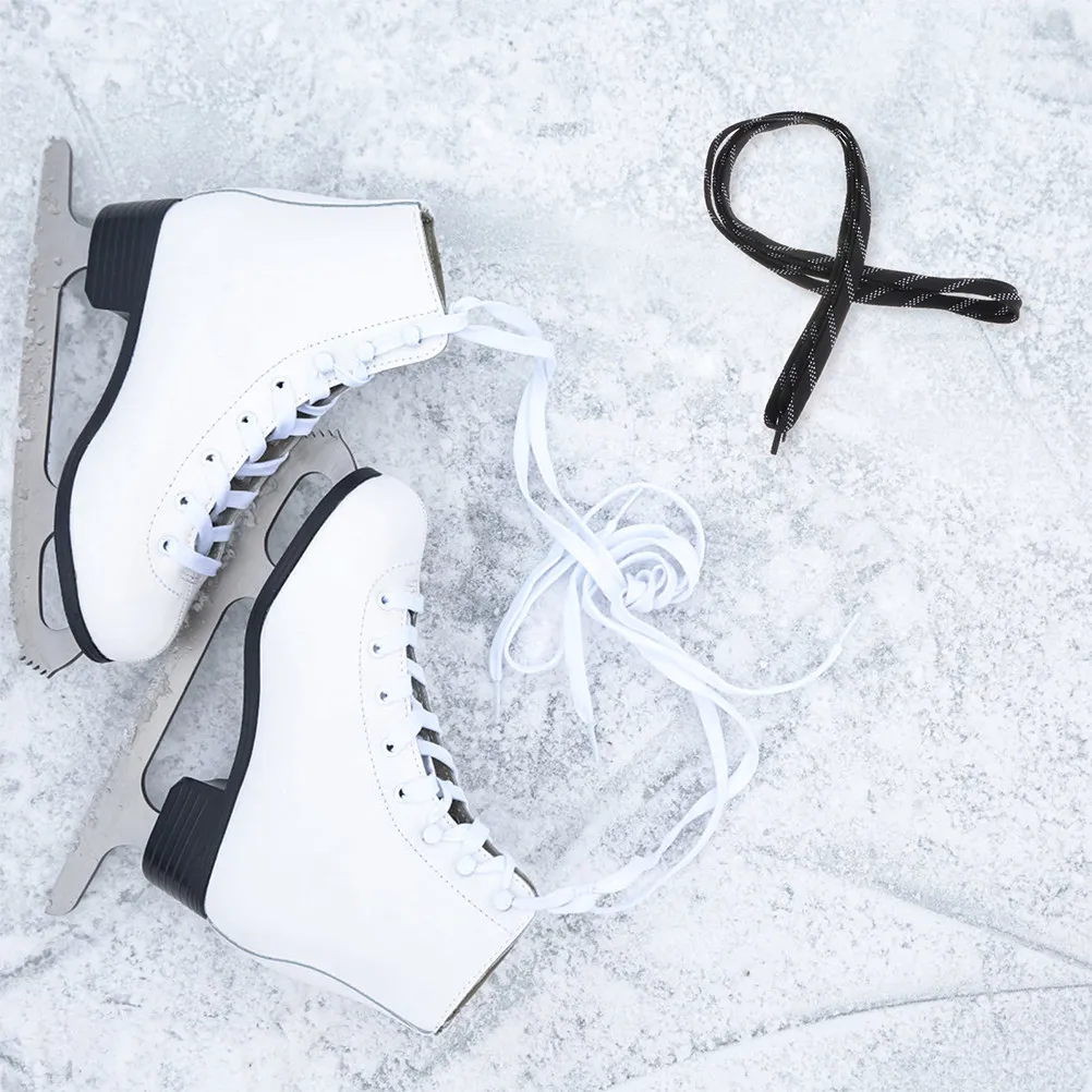 2Pairs Extended Length Hockey Shoelaces Freezeresistant Wear Resistant Ice Skate Laces for Hockey Skating Skiing Sports Shoe
