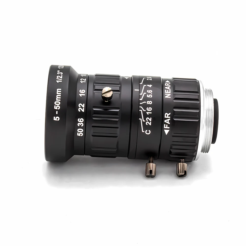 WGWK Camera High Quality Telescope 1/2.3" 5-50mm Zoom HD 12Megapixel C Mount Varifocal Lens Professional Industrial Camera Lens - Image 4