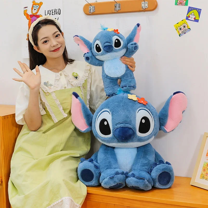 キュートなスティッチぬいぐるみ、大きなサイズ、リロ＆スティッチの漫画スティッチ、ぬいぐるみ、とても柔らかく抱き心地の良いぬいぐるみ、誕生日プレゼント、女の子、男の子、ファンへのプレゼント