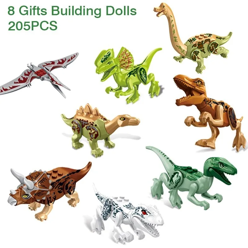 Technische ideeën Expert Jurassic Dinosaur Animal Park World 2-bouwstenen Dinosaur Bricks Speelgoed voor kinderen Kinderen Vakantiecadeau