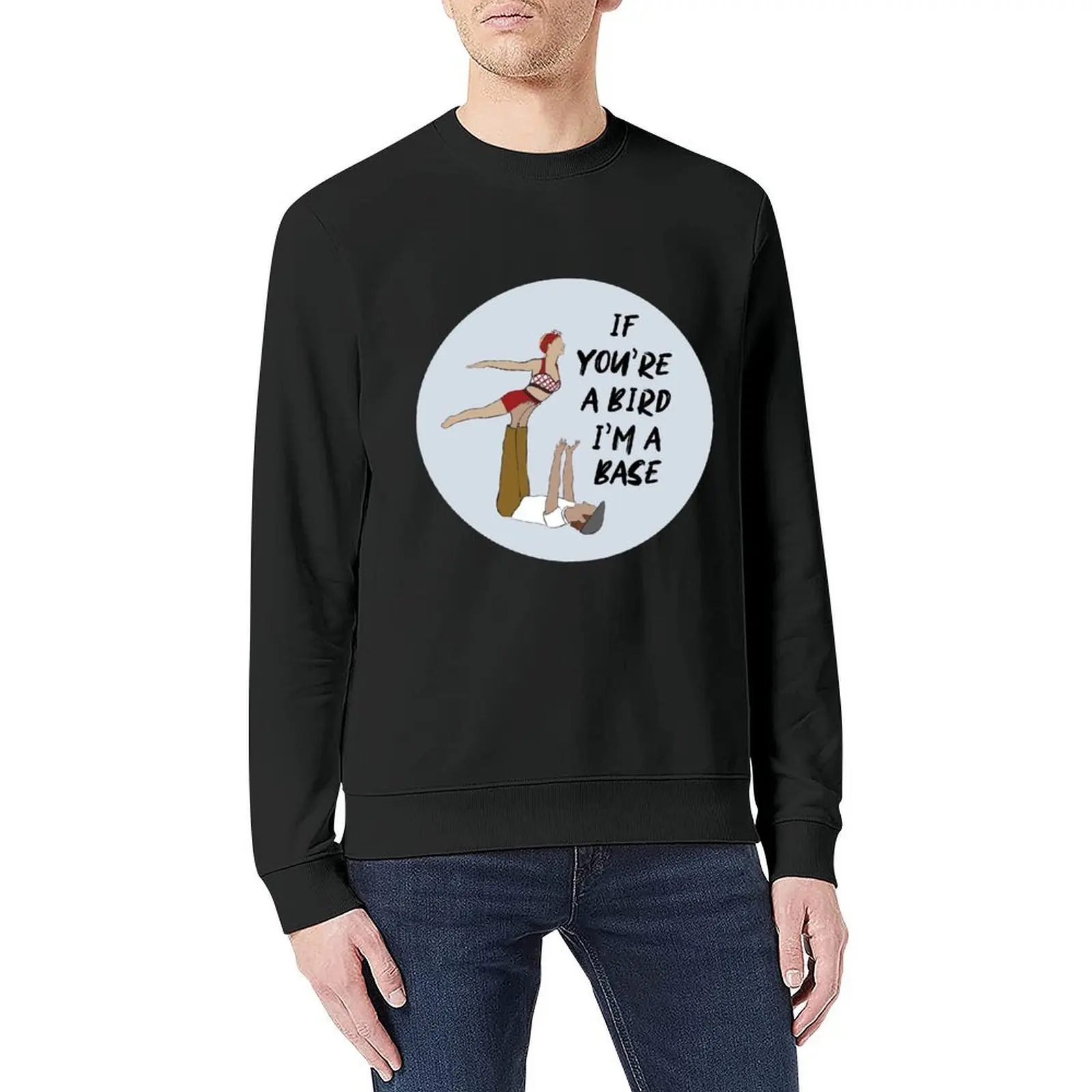 AcroYoga - إذا كنت طائرًا، أنا قاعدة بلوفر رجالي مصمم ملابس رياضية ملابس رجالية خريف منتجات جديدة بلوزات