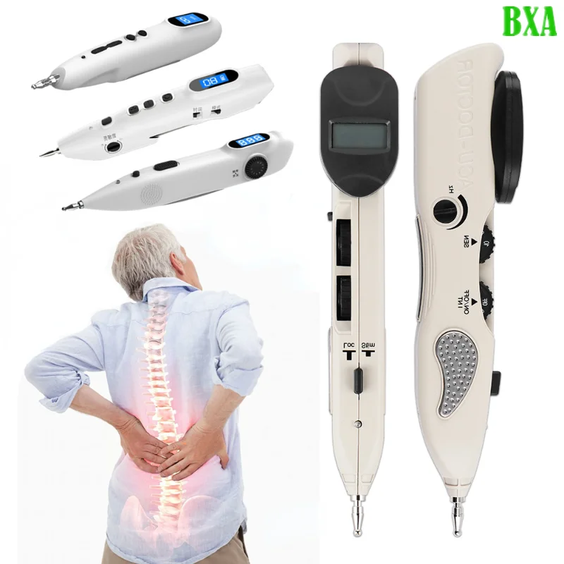 TENS Electronic Acupuncture Pen Massager Digital Display Point Detector Pain Therapy Acupuncture Meridian Pen Muscle Stimulator