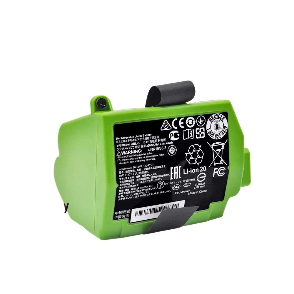 For iRobot Roomba S9 9150 S9+ 9550 Sweeping Robot 4INR19 65-2 14.4V 48Wh 3300mAh ABL-B Replacement Battery