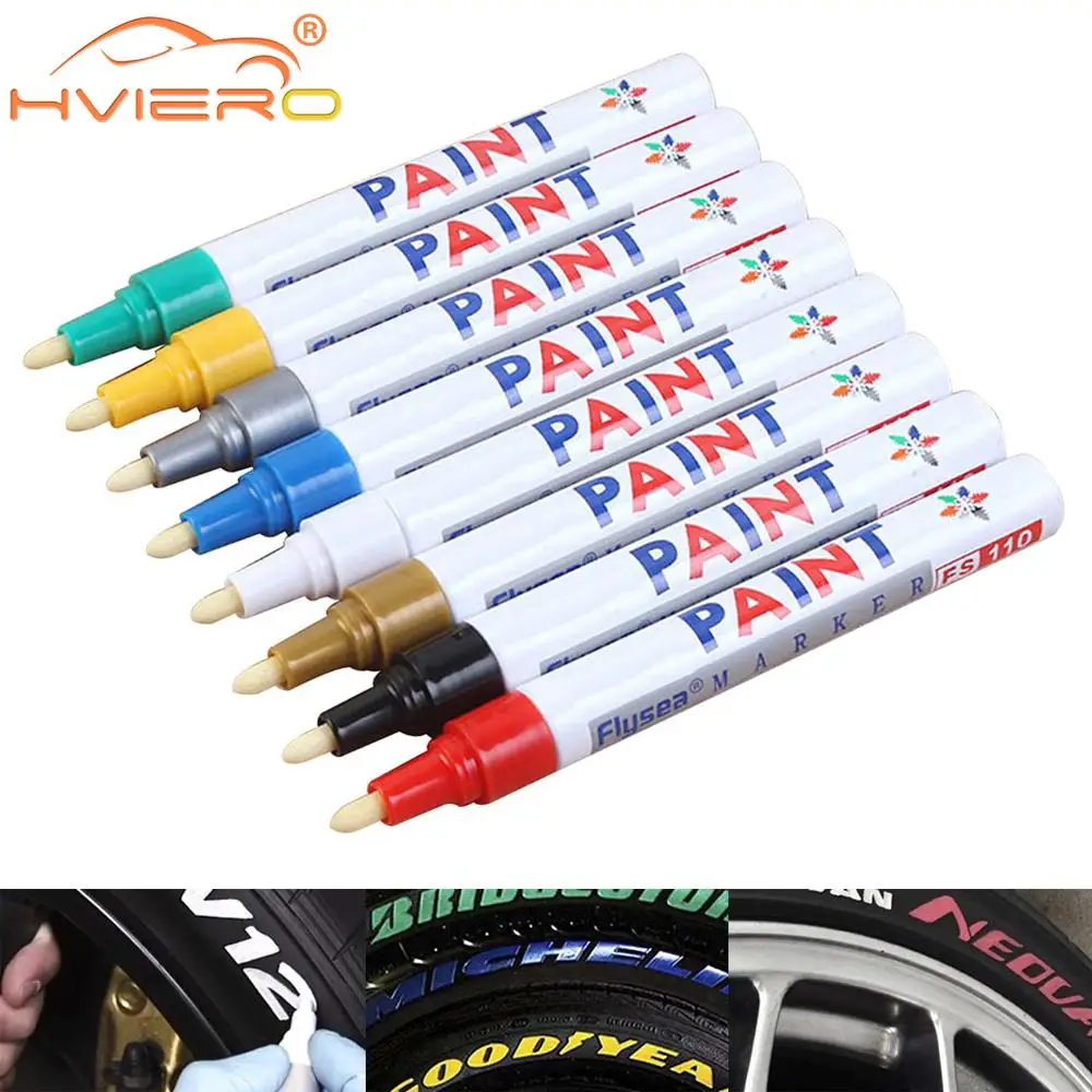 Colorful Polishing Waxing Sponge Paint Marker Ing Pens Permanent Waterproof Tyres Car Doodles Oil Cleaner Polishes Multipurpose