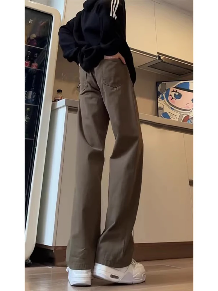 

Мужские джинсы Cé Brown свободного прямого кроя в американском ретро-стиле, модные, для повседневной носки, осенне-весенние, молодежные, из хлопка