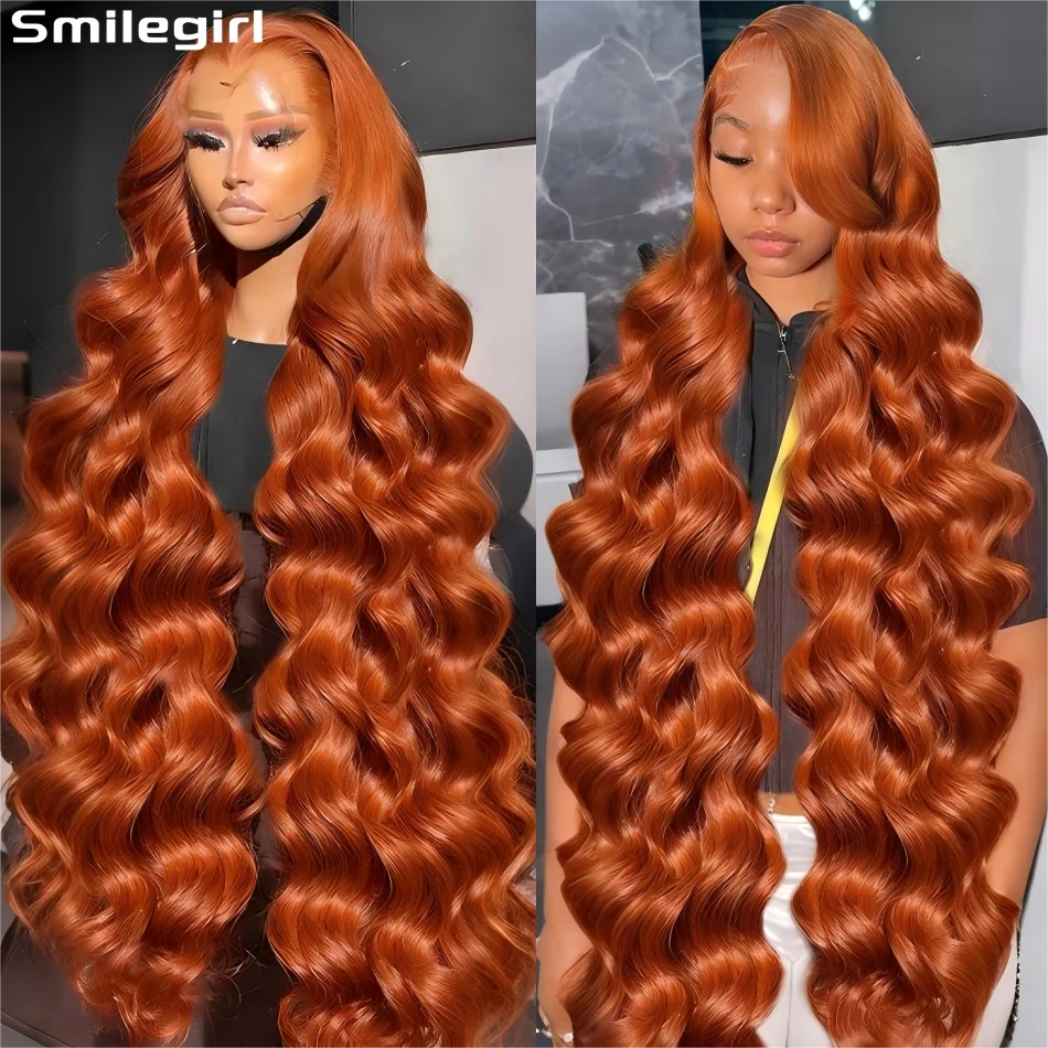 진저 HD 레이스 가발 13X6 인모 바디 웨이브 인모 가발 13X4 HD 레이스 프론탈 가발 250 밀도 컬러 레이스 프론트 가발 30인치